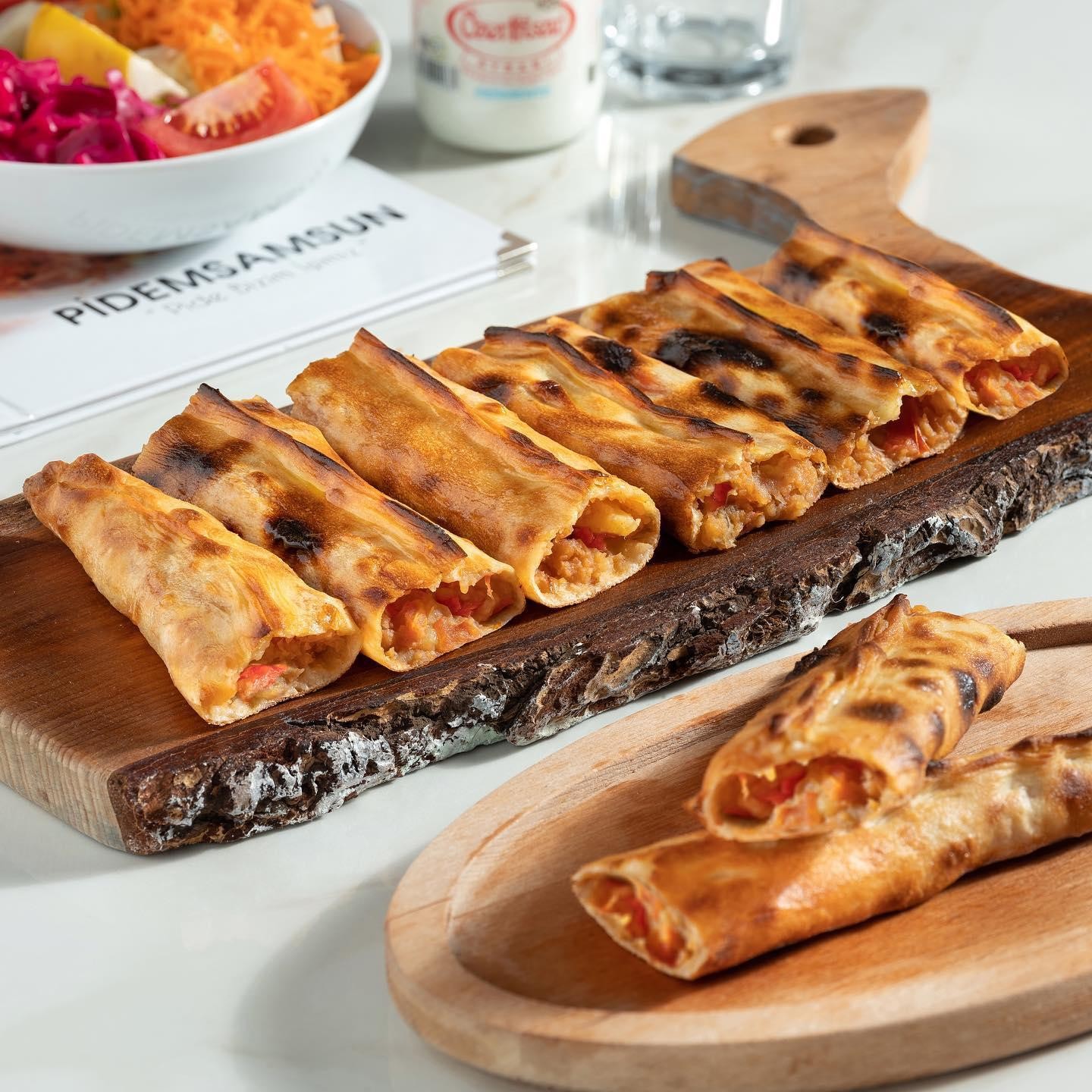 Patatesli Pide Açık - Kapalı